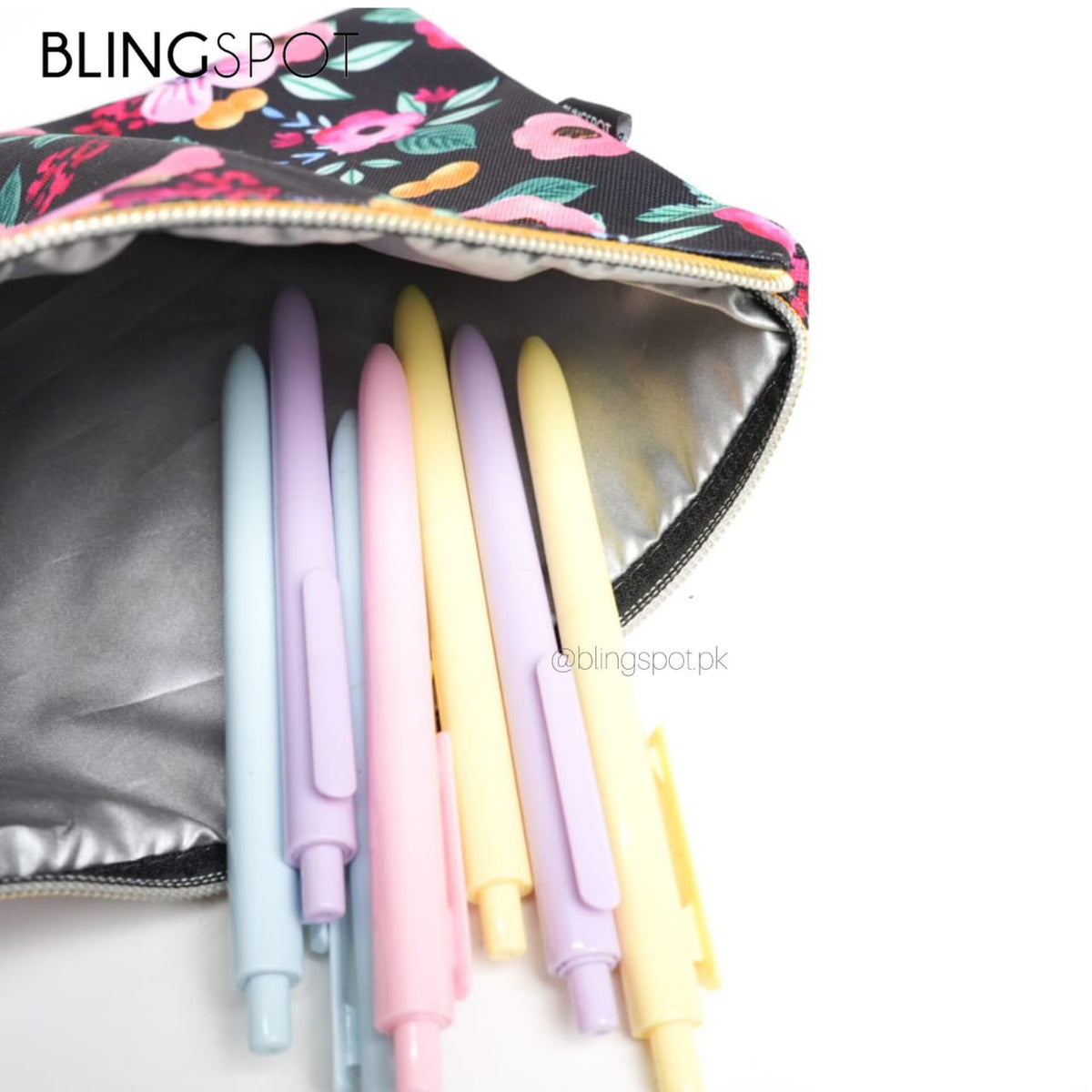 Blossom Flowers Large Capacity - Zipper Pouch