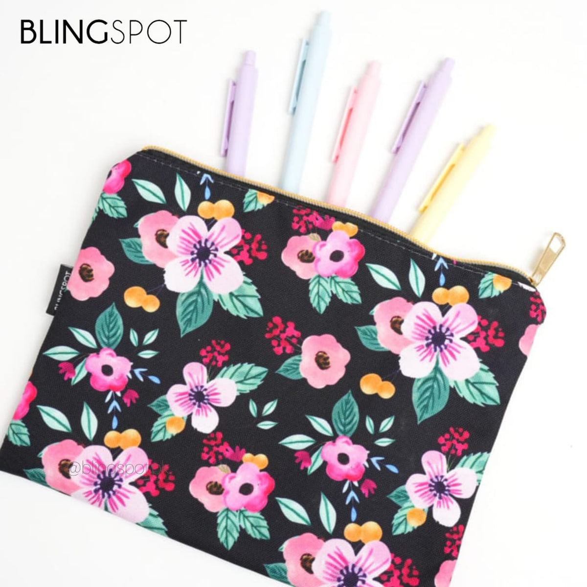 Blossom Flowers Large Capacity - Zipper Pouch