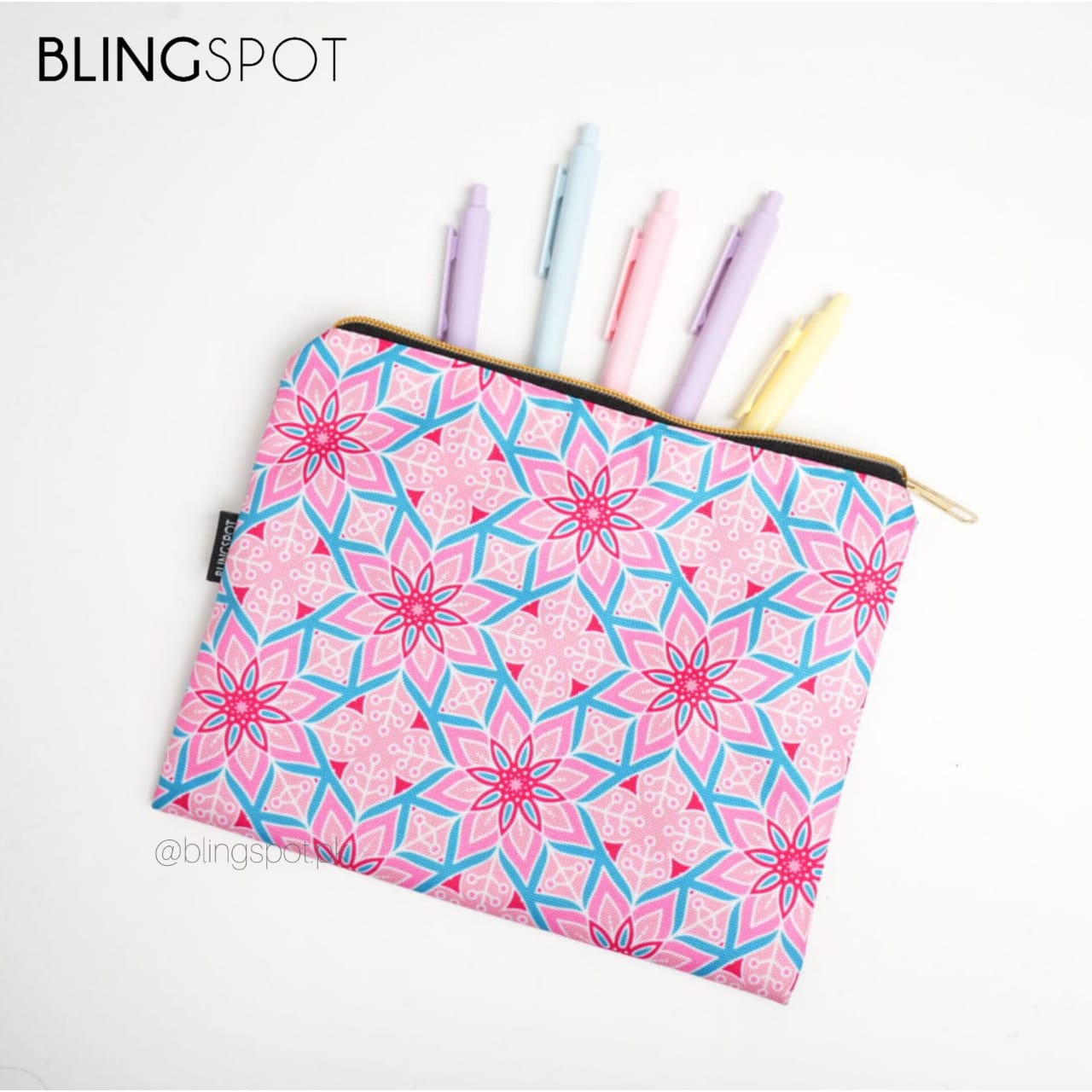 Abstract Large Capacity - Zipper Pouch