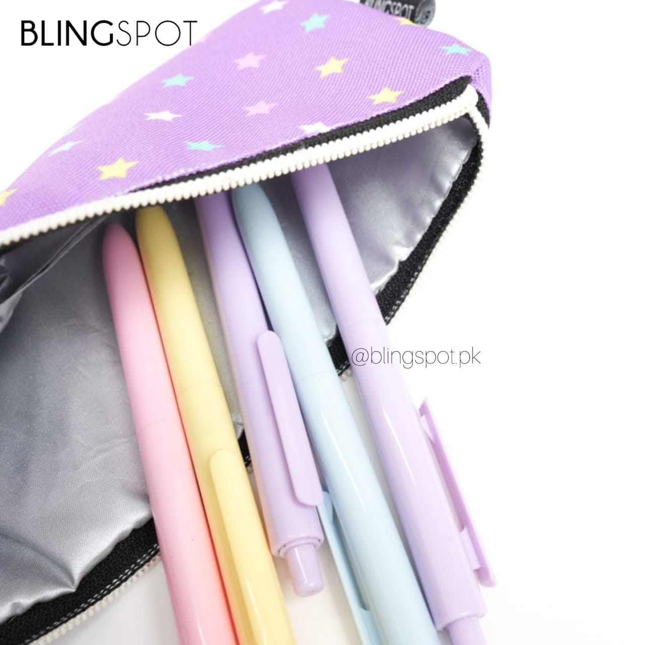 Pastel Stars - Zipper Pouch