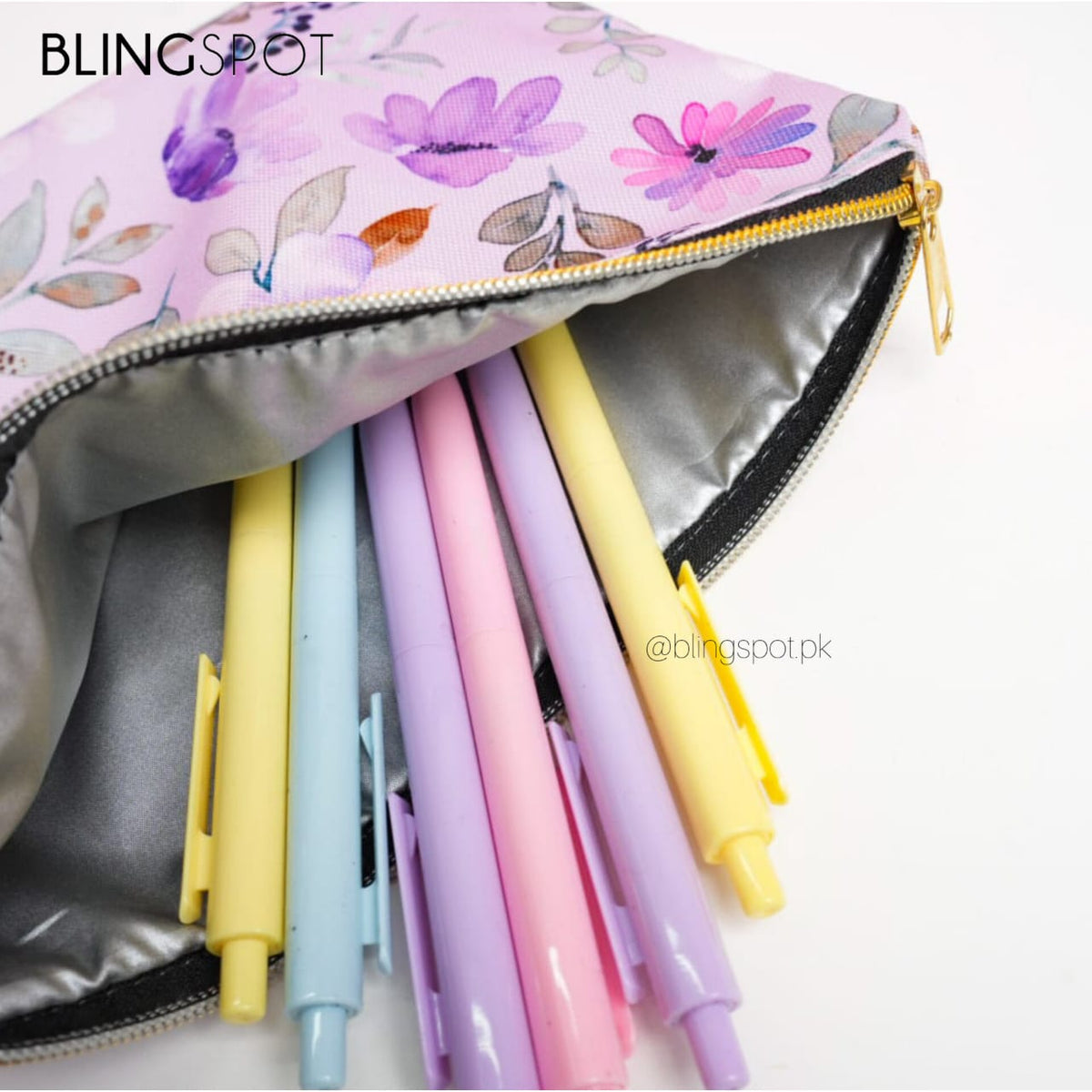 Blossom Flowers Large Capacity - Zipper Pouch