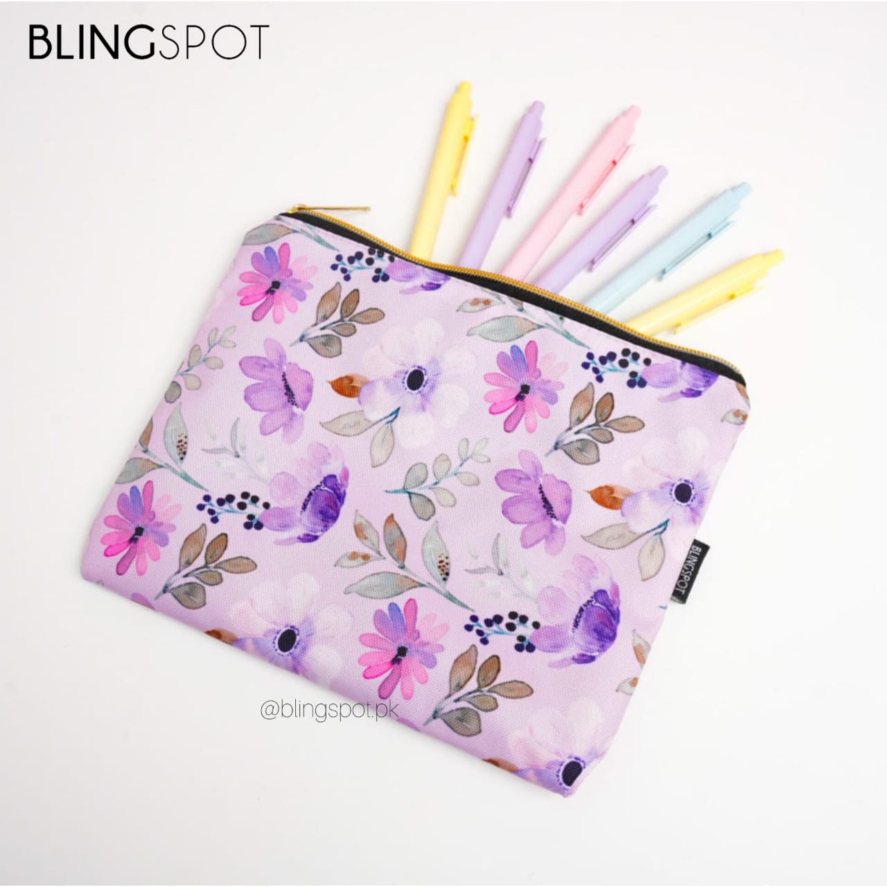 Blossom Flowers Large Capacity - Zipper Pouch