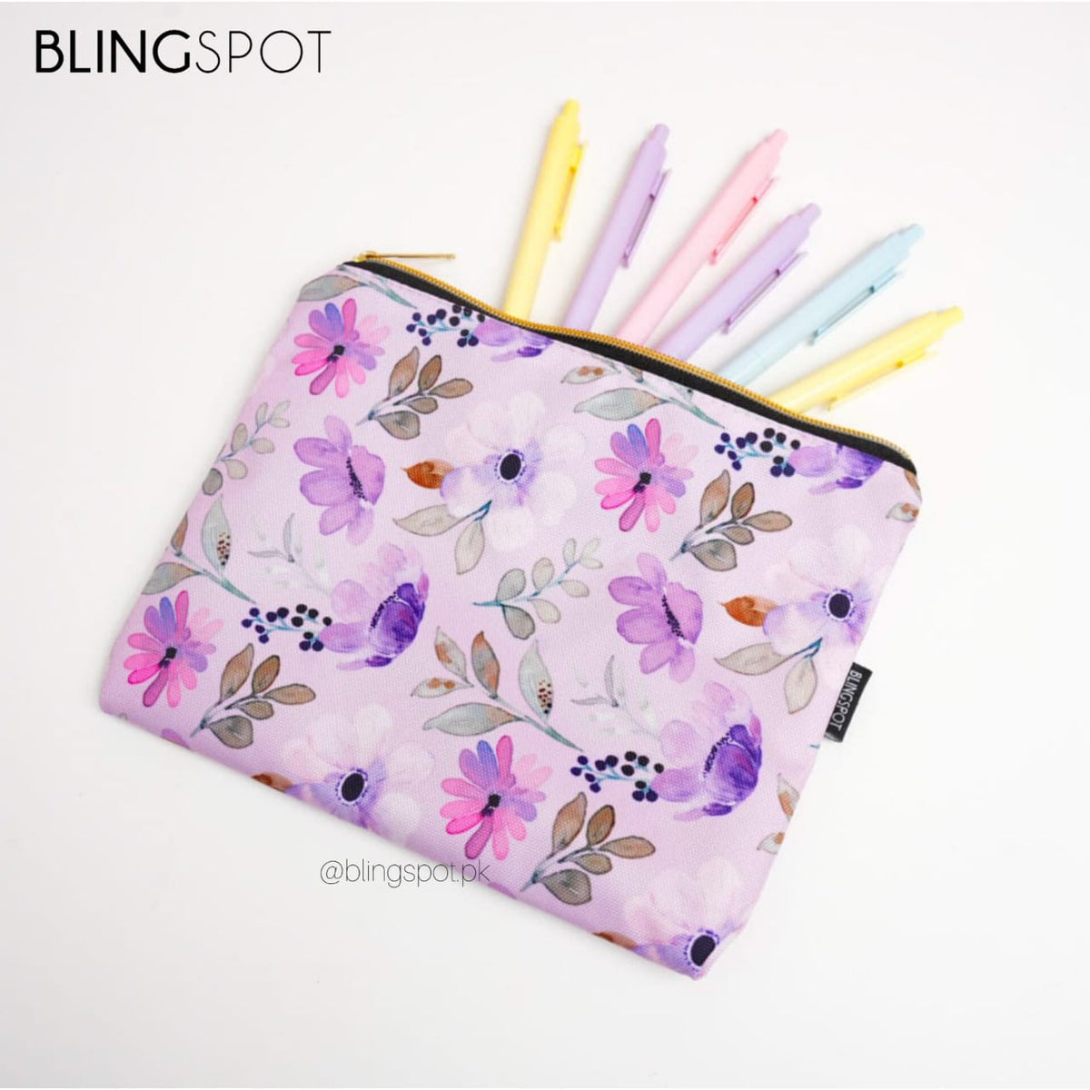 Blossom Flowers Large Capacity - Zipper Pouch