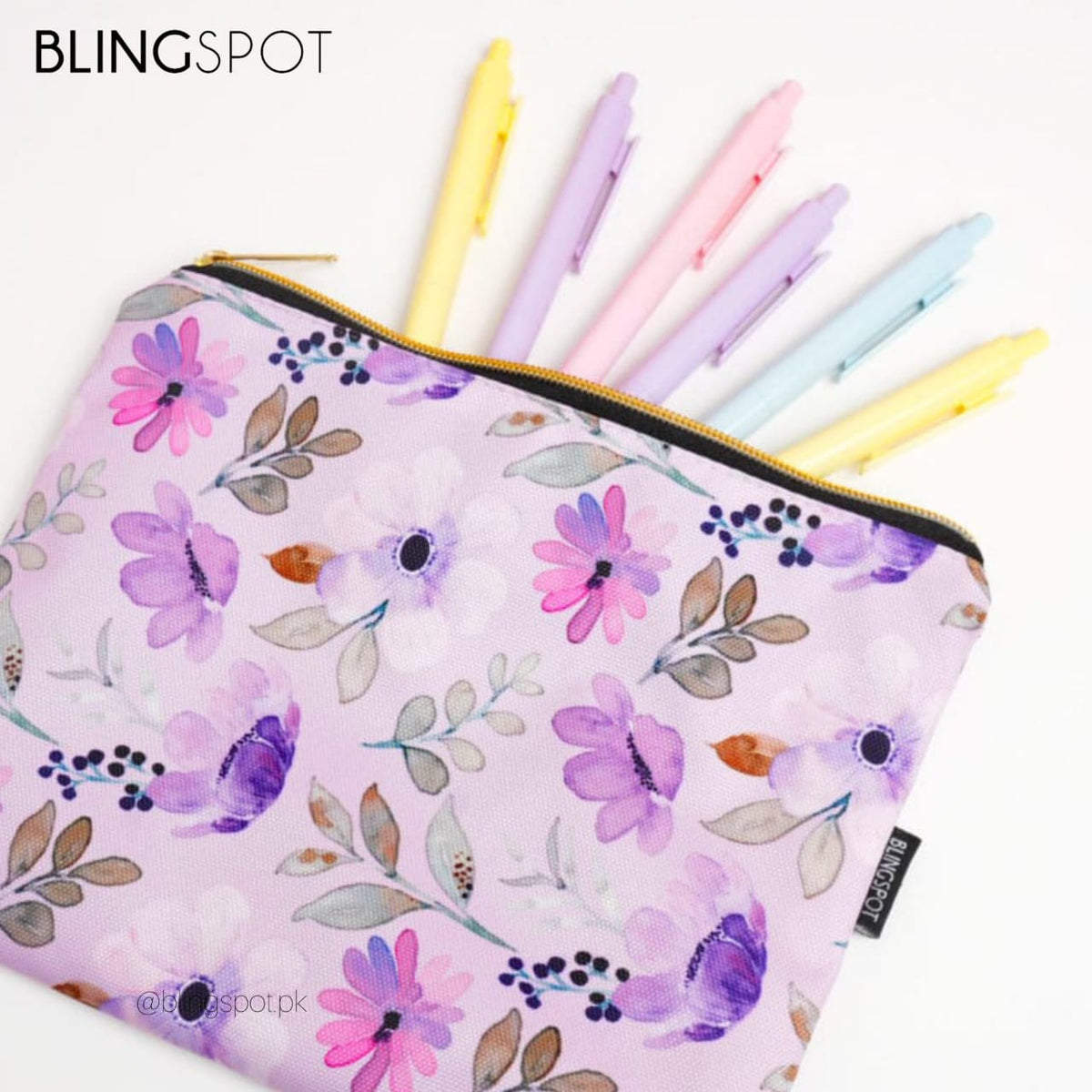 Blossom Flowers Large Capacity - Zipper Pouch