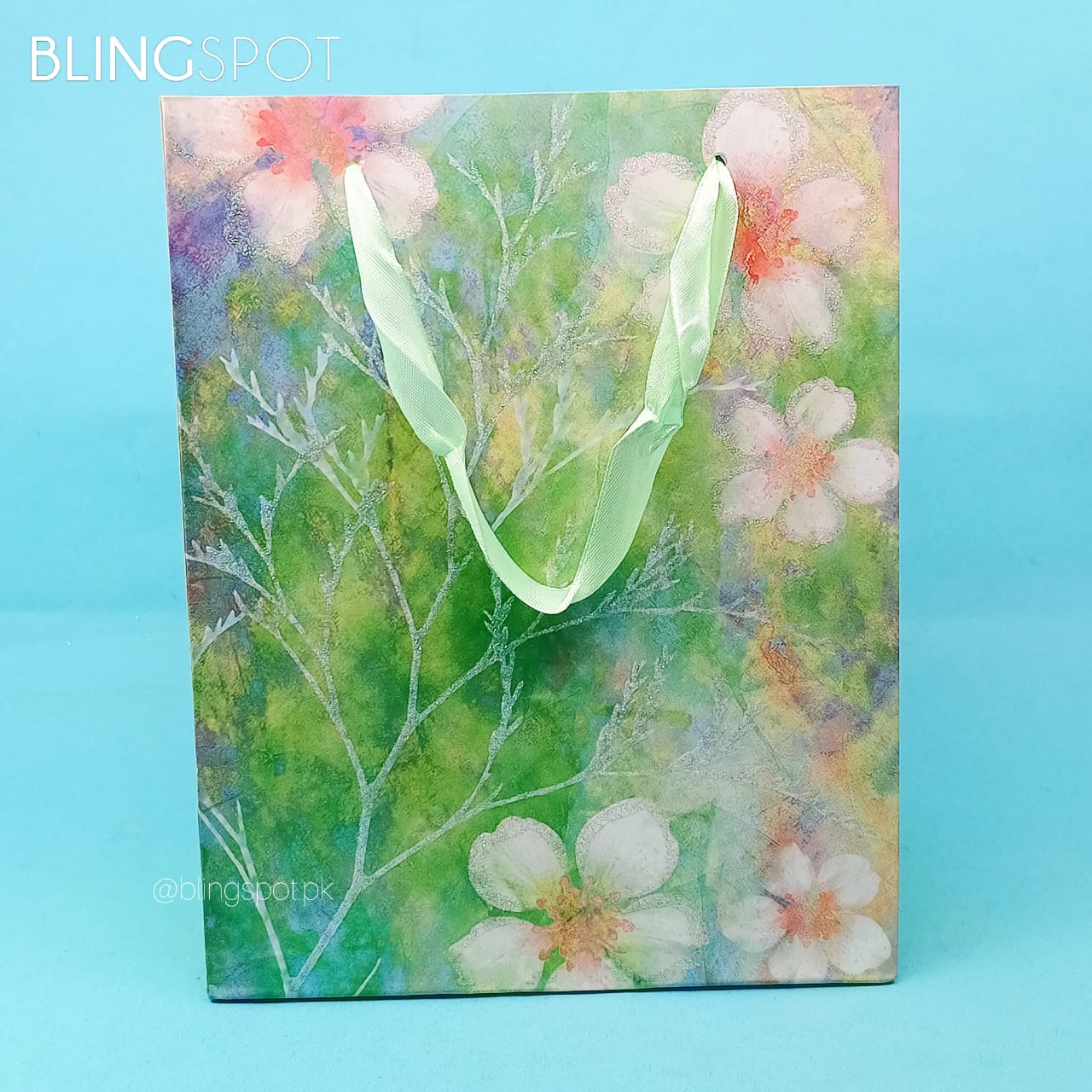 Fantasy Flowers Green - Gift Bag