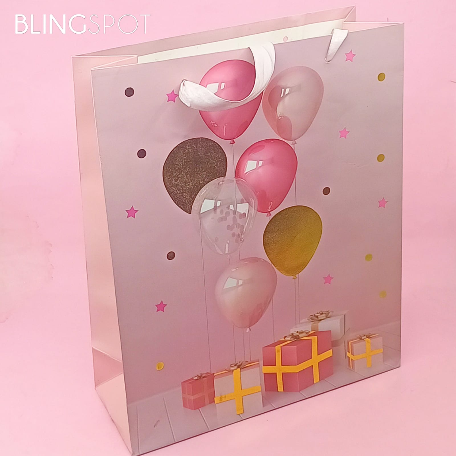 Gift Balloons Pink -  Gift Bag