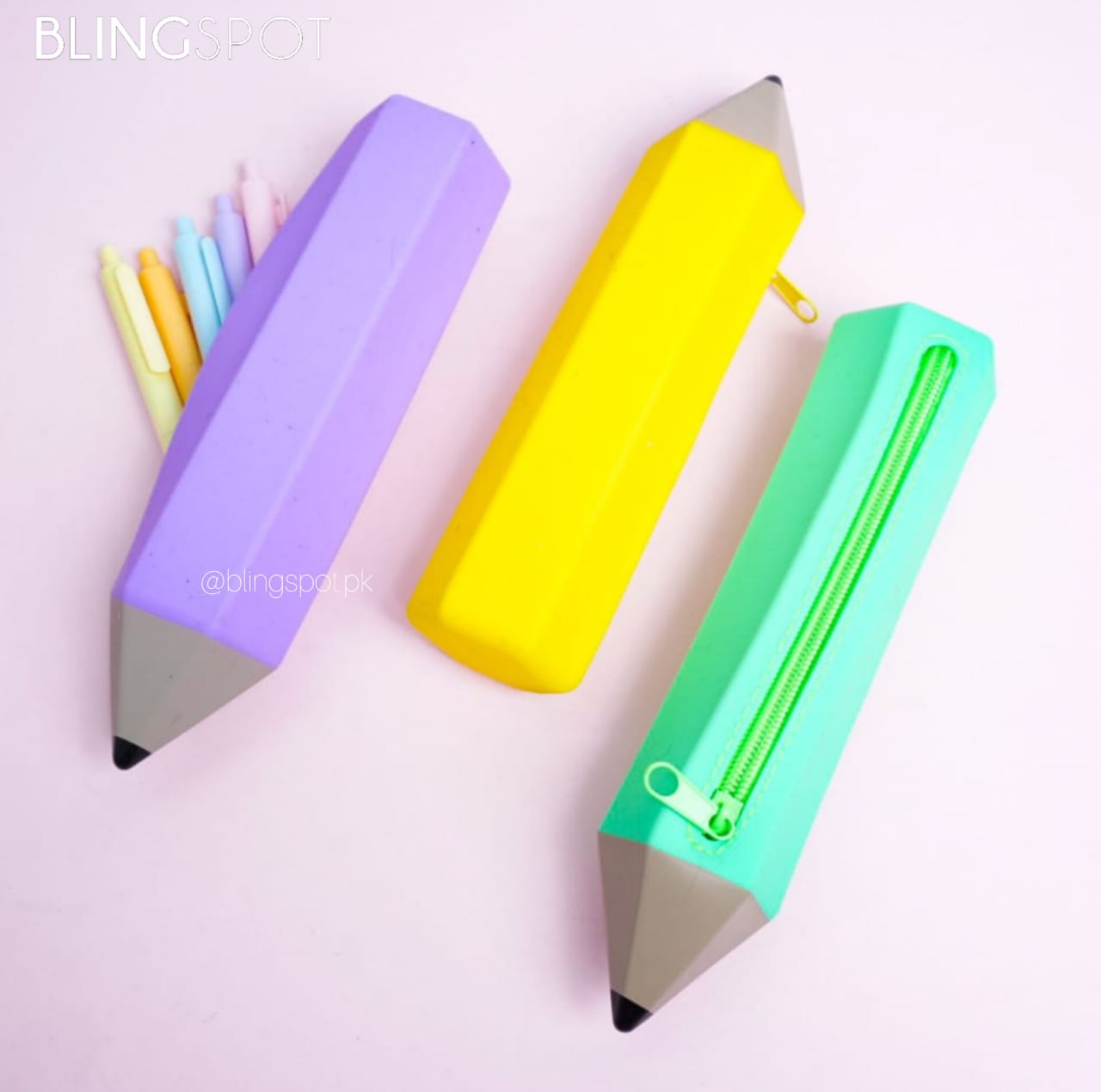 Large Pencil Shape Soft - Pouches