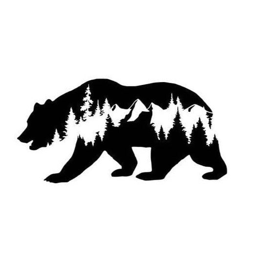Forest Bear  Laptop - Decals