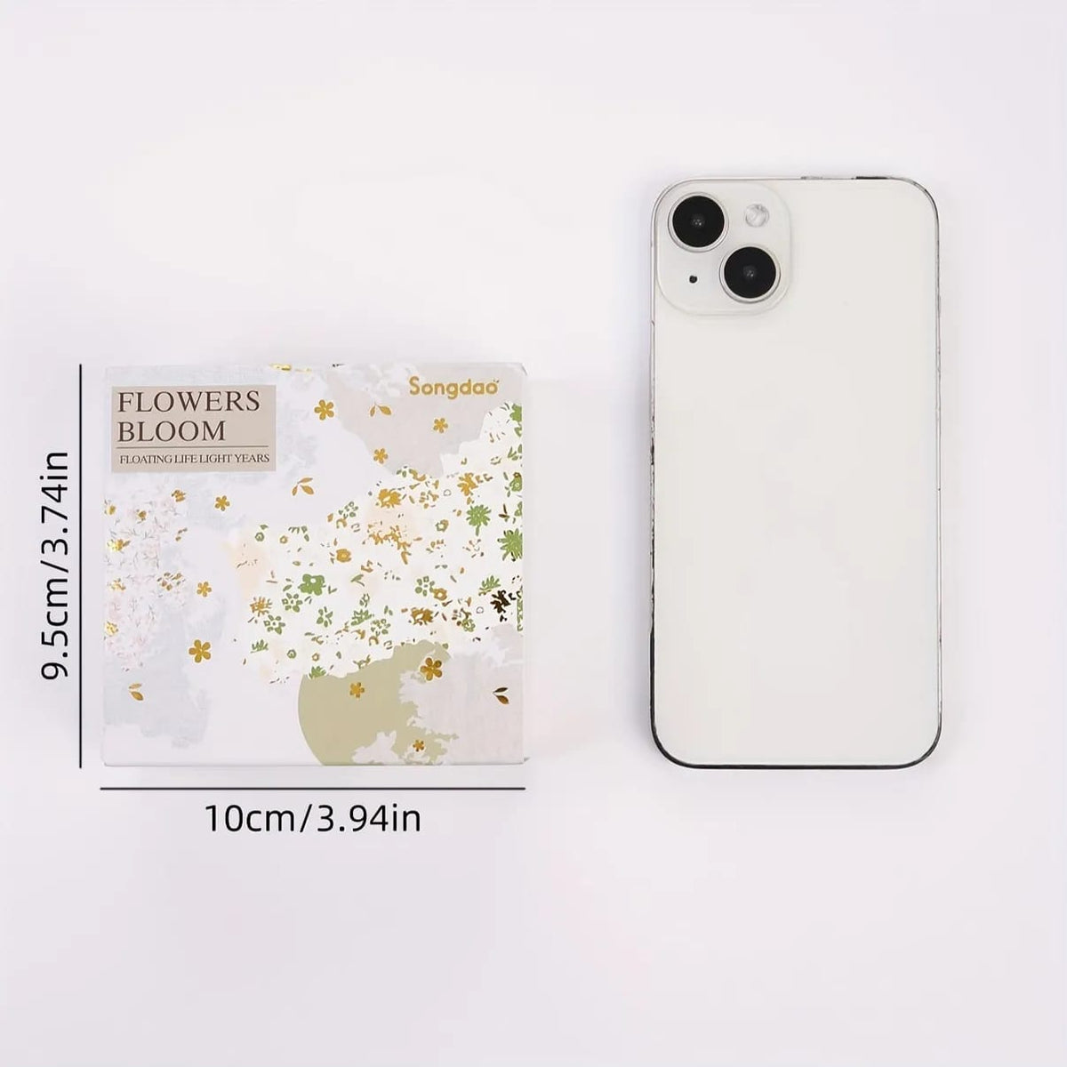 Flowers Bloom Gold Foiled - Washi Tape Set Of 10