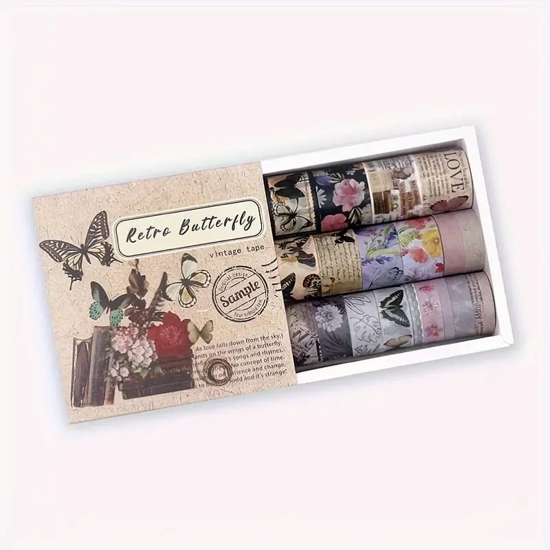 Retro Butterfly - Washi tape Set Of  20