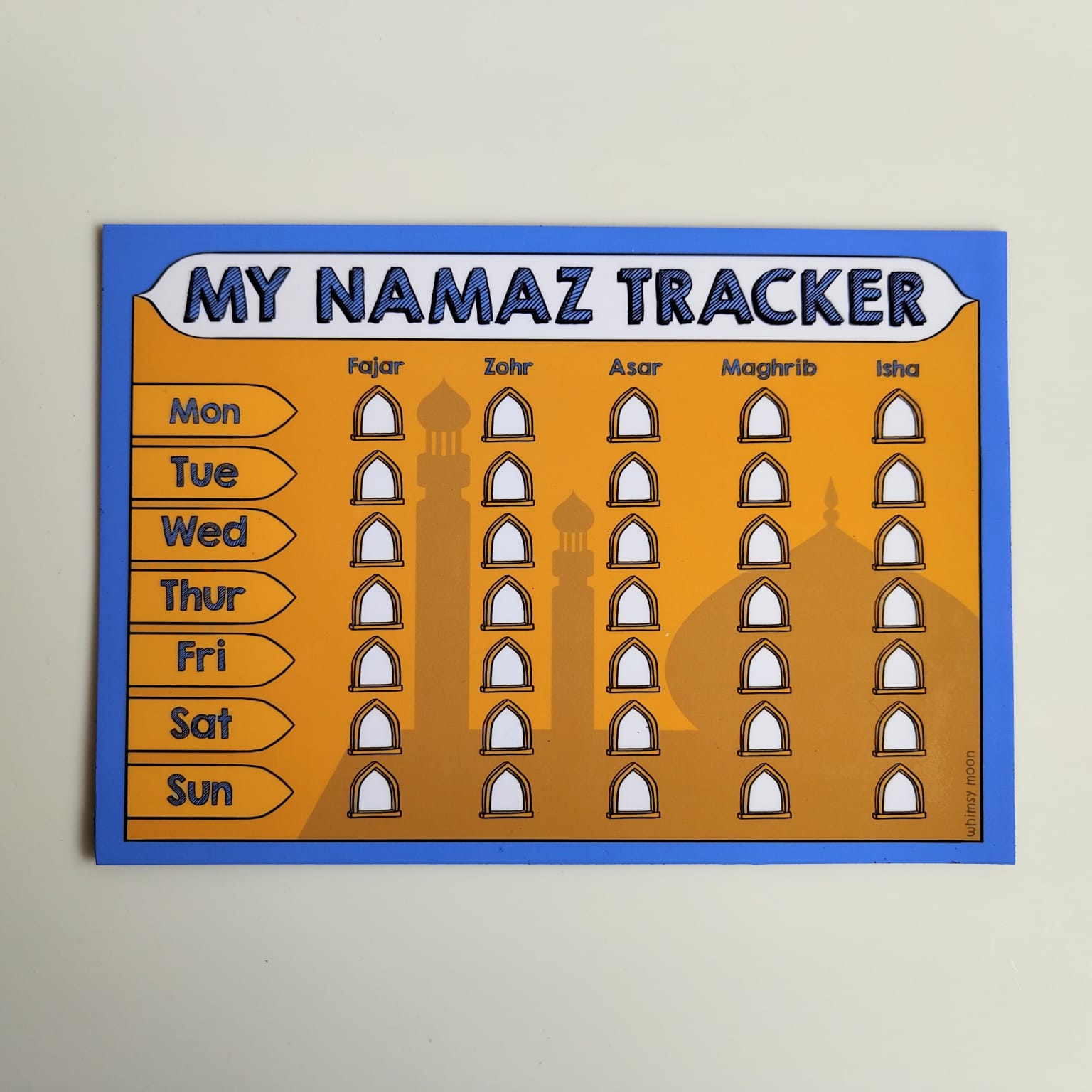 My Namaz Tracker - Magnetic Dry-Erase Pad