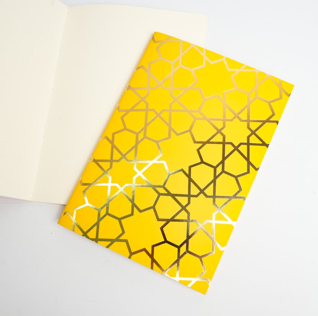 Arabesque Pattern Gold Foil - Bullet Journal