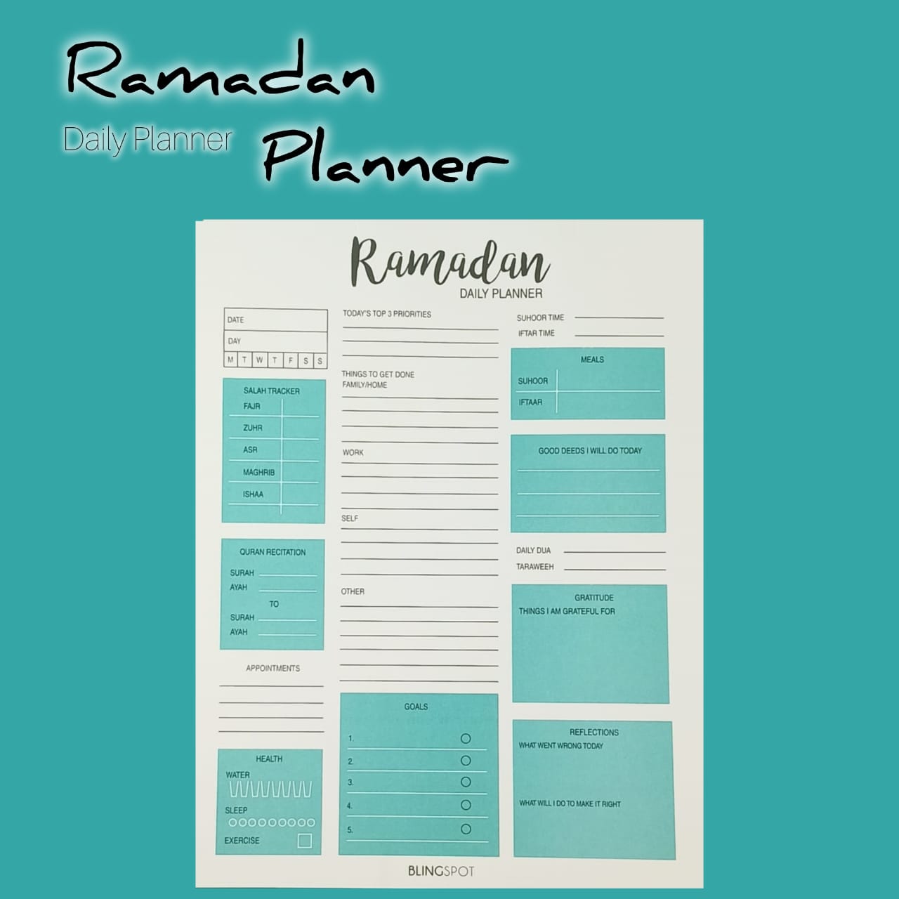 Ramadan Daily Planner - Notepad