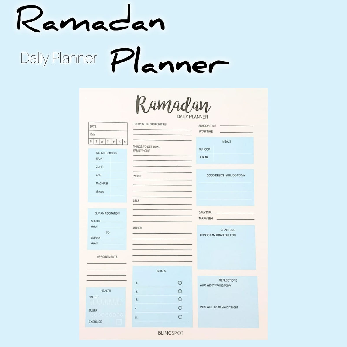 Ramadan Daily Planner - Notepad