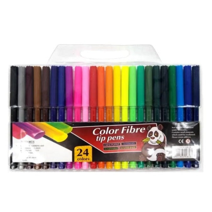 Color Fibre Tip - Markers Set Of 24