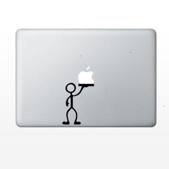 Stand With MacBook Apple Logo  Laptop - Decals