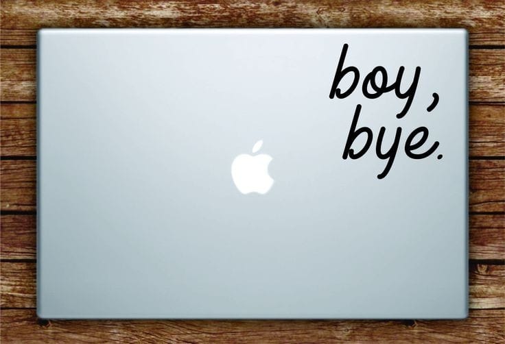 Boy , Bye . Laptop - Decals