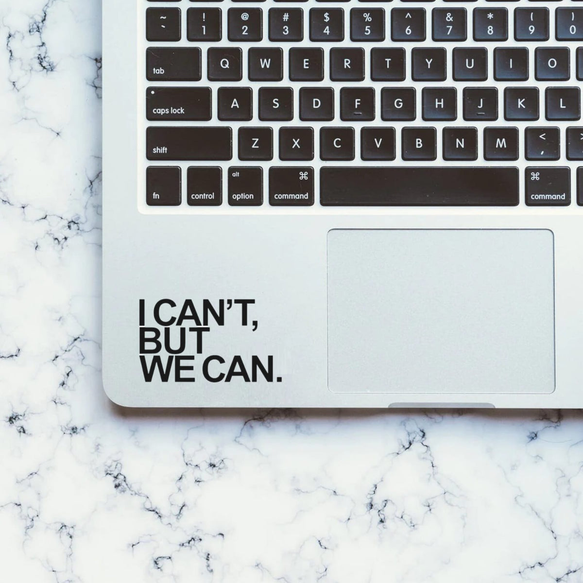 I Can&#39;t But We Can Laptop - Decals
