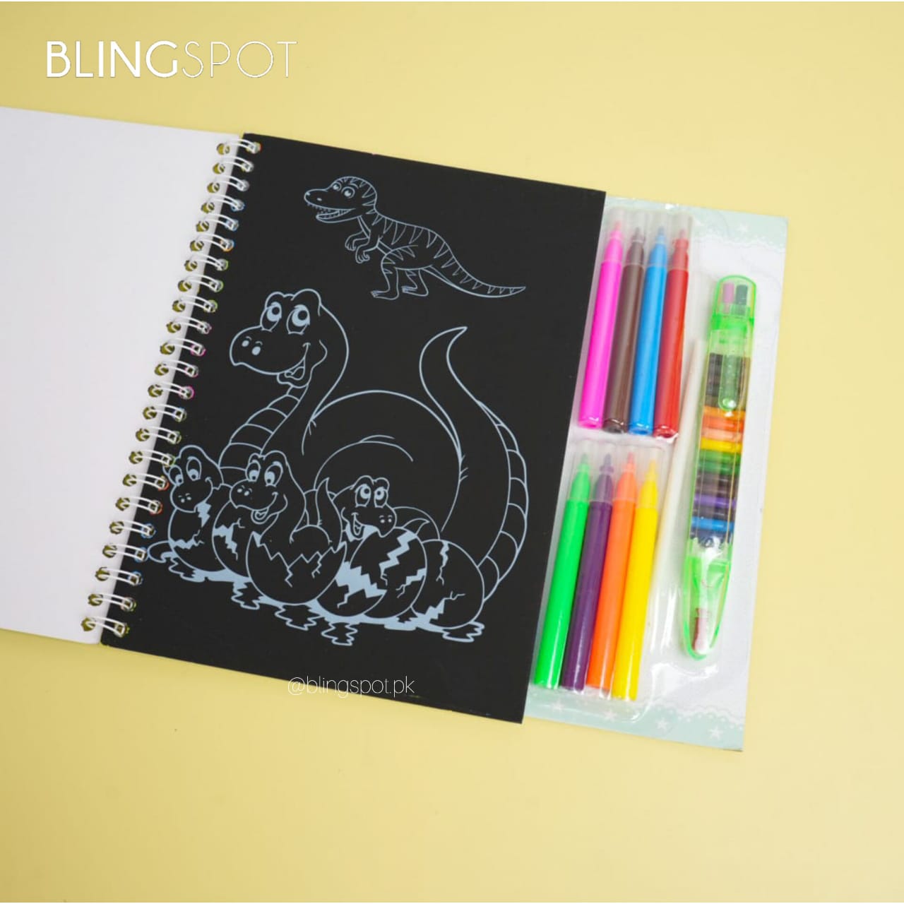 Roar Dino Coloring Book - Stationery Set