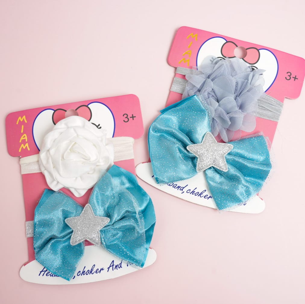 Colorful Bows Series  Headwrap Set of 2 - Style 5