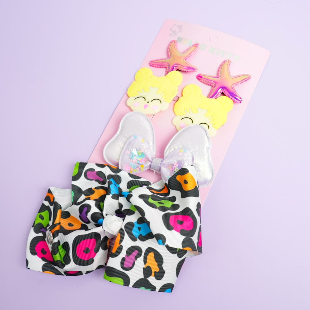 Bow & Cuties  Hair Clips Set - Style 5