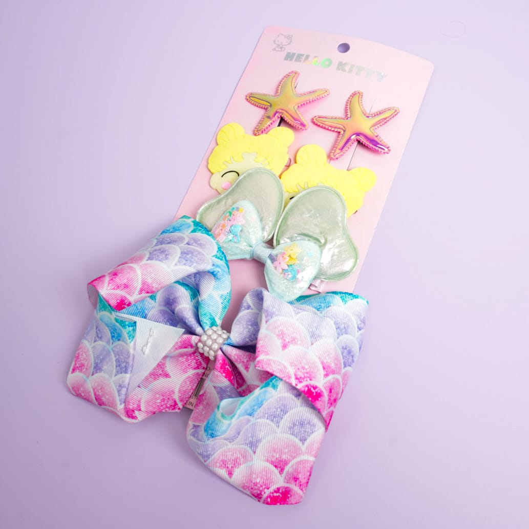 Bow & Cuties  Hair Clips Set - Style 4