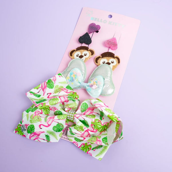 Bow & Cuties  Hair Clips Set - Style 2