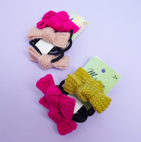 Bow Hair Tie Set of 4