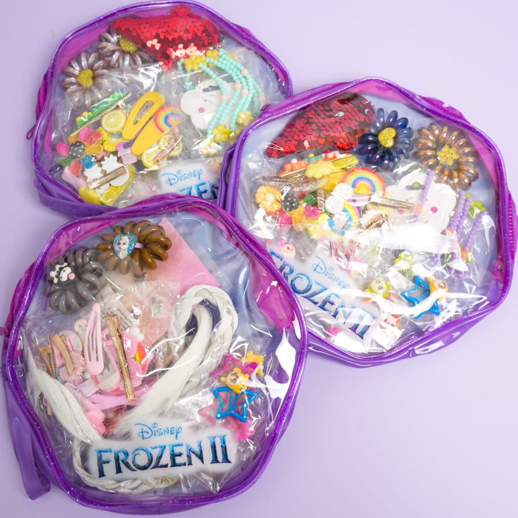 Frozen Hair Accessories - Bag / Pouch Set Of 30