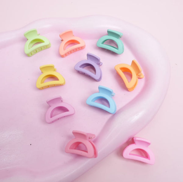 Mini Candy Color Hair Claw - Style 1