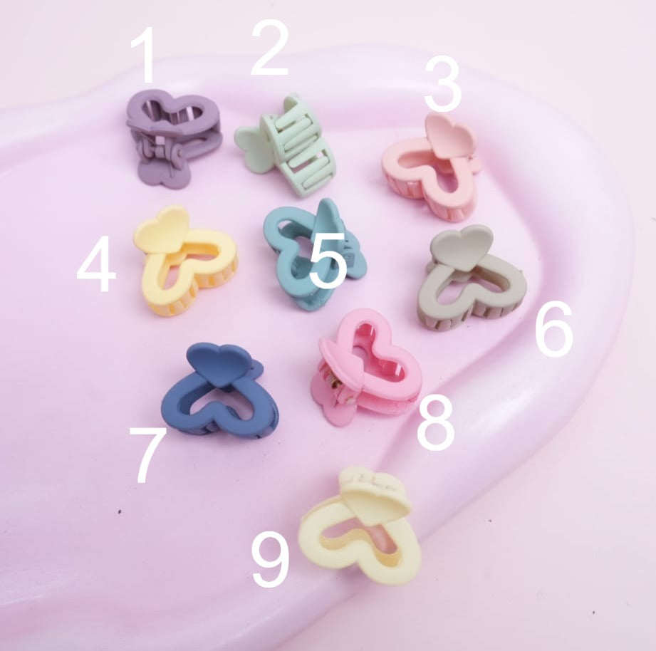 Mini Candy Color Hair Claw - Style 2