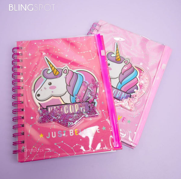 Unicorn Clear Pouch  - Journal Style 2