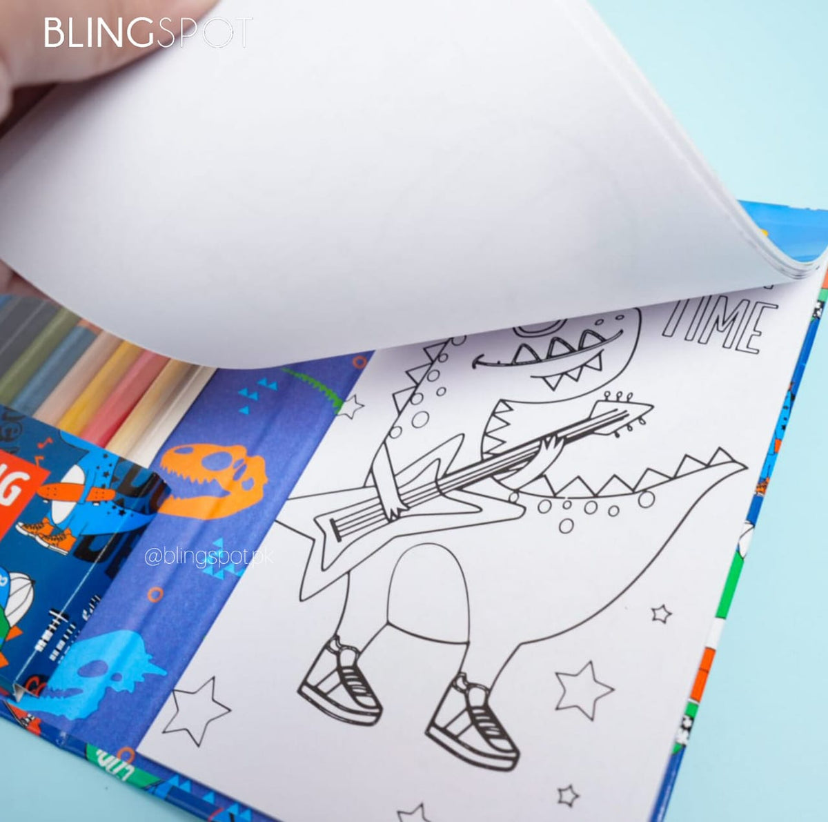 Astronaut &amp; Dino  Coloring Book - Stationery Set