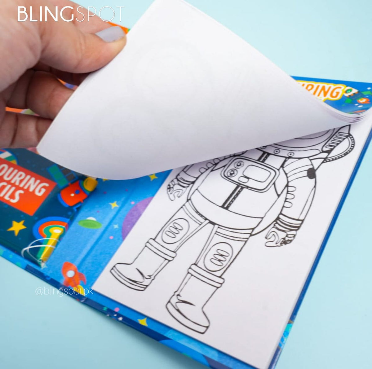 Astronaut &amp; Dino  Coloring Book - Stationery Set