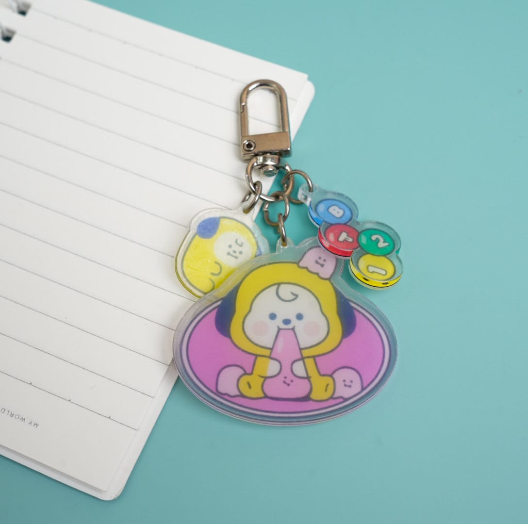 Bts Chimmy Acrylic -  keychain Key Ring