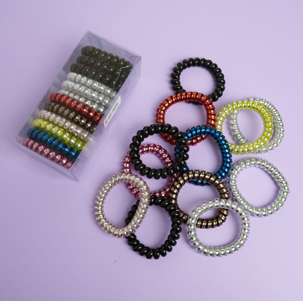 Metallic - Hair Tie Set of 12