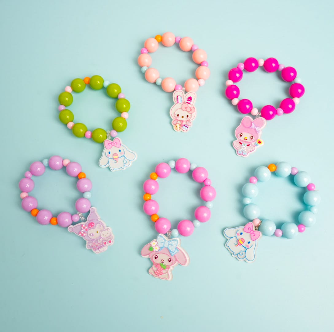 Sanrio Characters Colorful Beads - Kids Bracelet Style 3