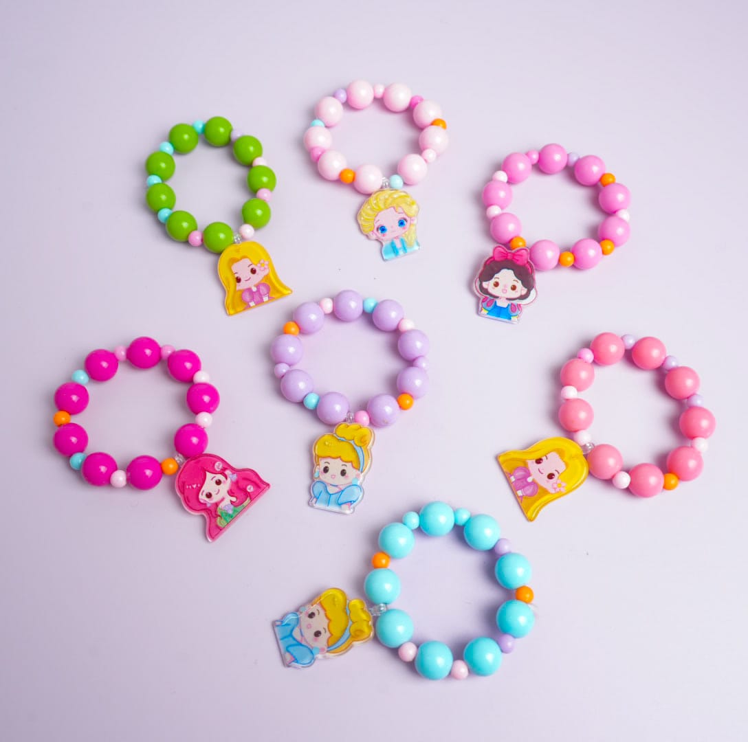 Disney Princess Colored Beads - Kids Bracelet