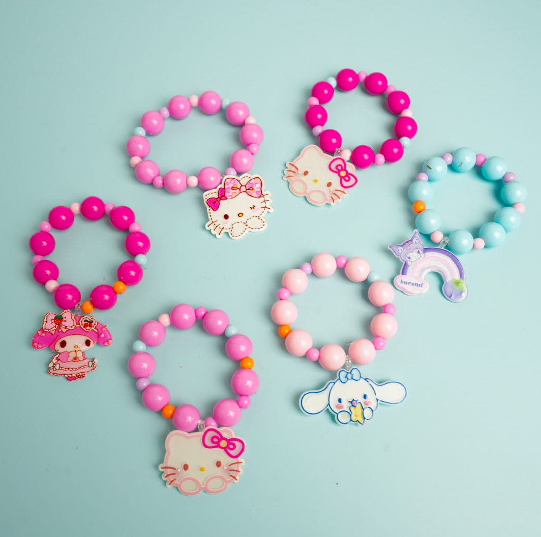 Sanrio Characters Colorful Beads - Kids Bracelet Style 1