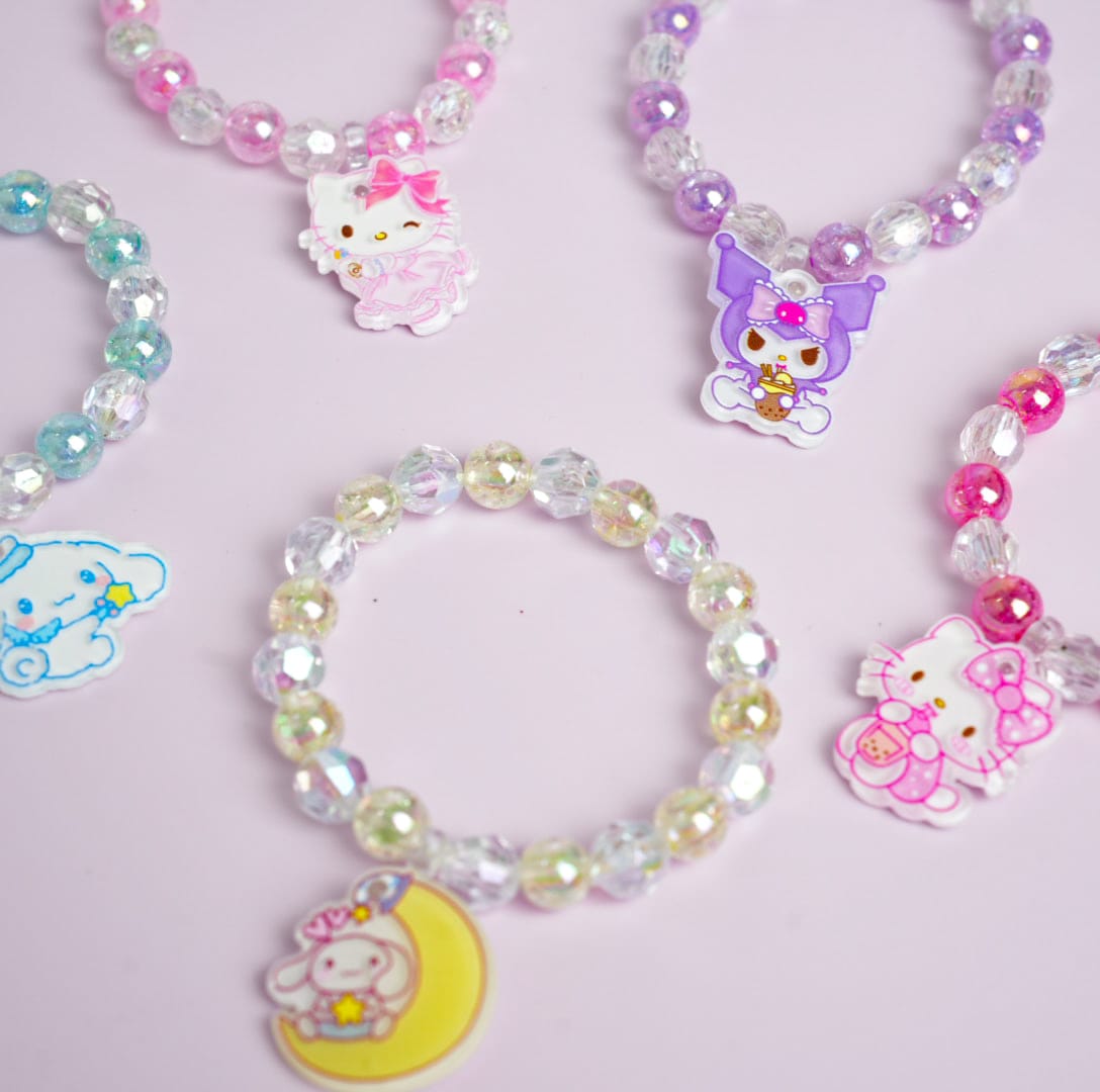 Sanrio Characters Crystal Beads - Kids Bracelet Style 1