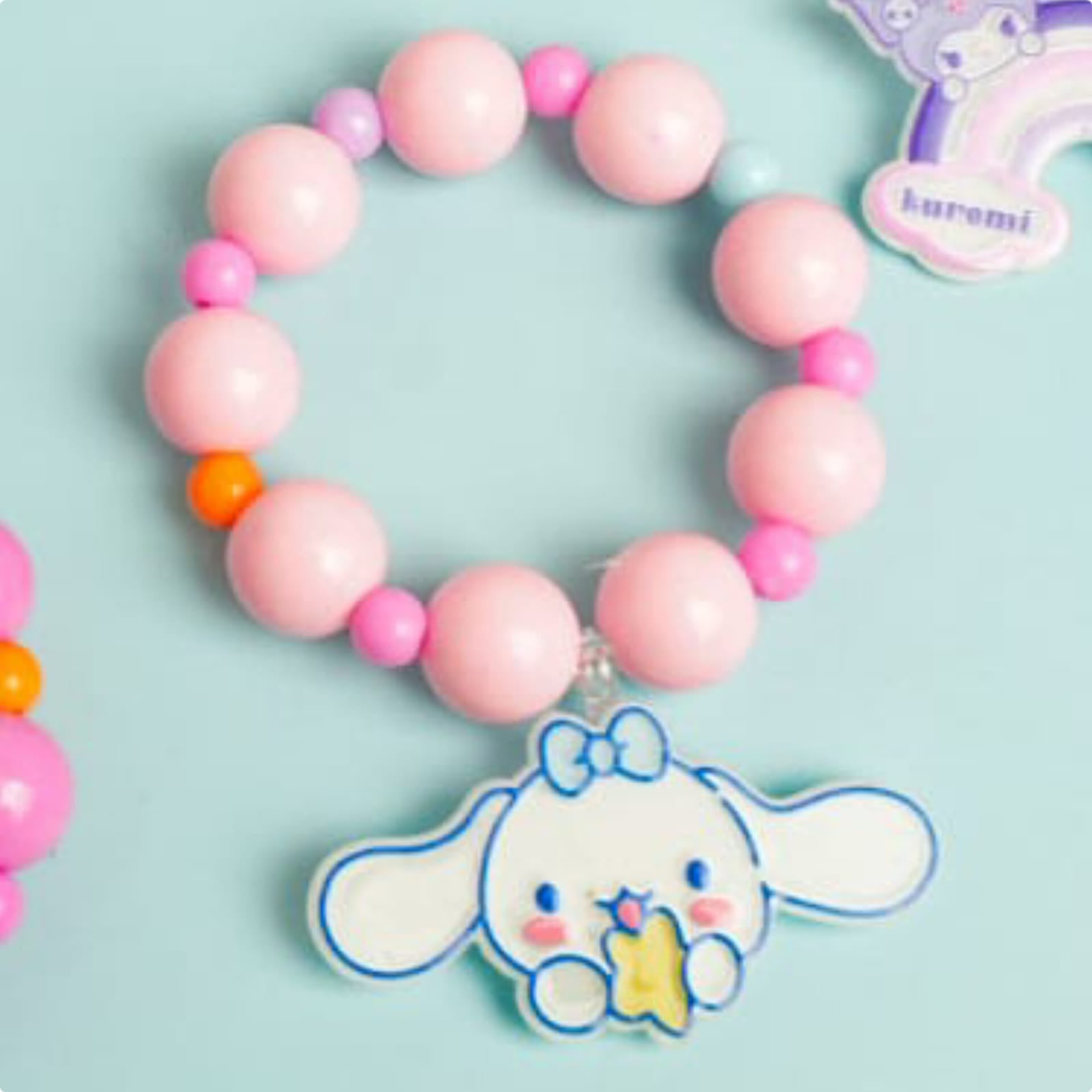 Sanrio Characters Colorful Beads - Kids Bracelet Style 1