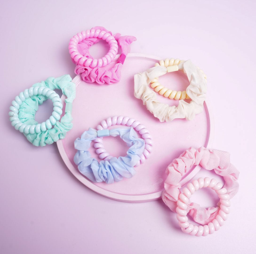 Macaron Colors - Hair Tie Set of 2