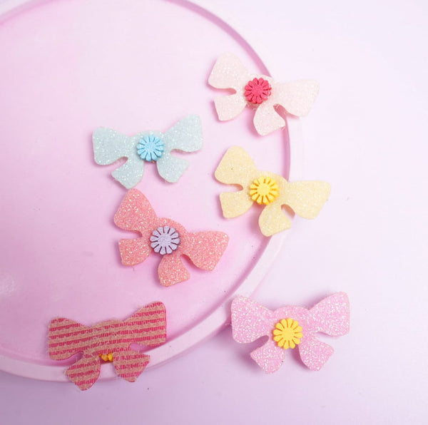 Bow'n Flower - Hair Stick Ons Set of 6