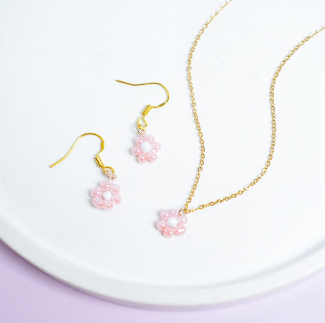 Bead Flowers Style 4 - Jewelry Set