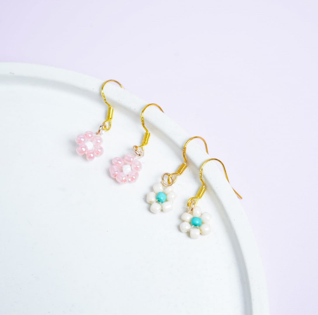 Bead Flowers Style 2 - Earrings