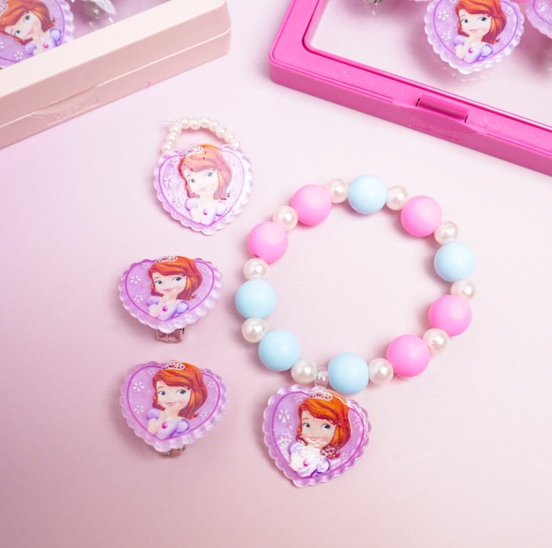 Sofia The First Princess Beaded Pearls - Box Jewelry Set