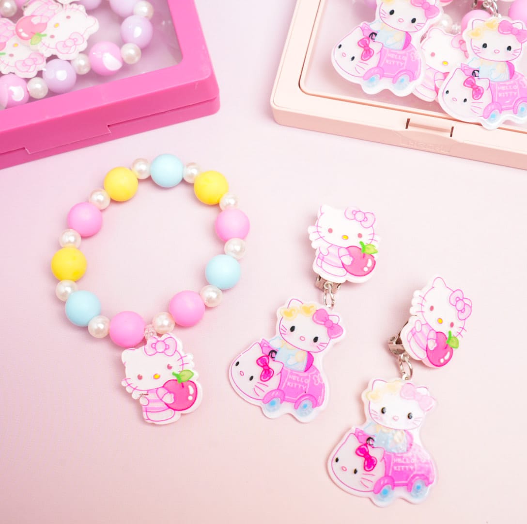 Hello Kitty Beaded - Box Jewelry Set