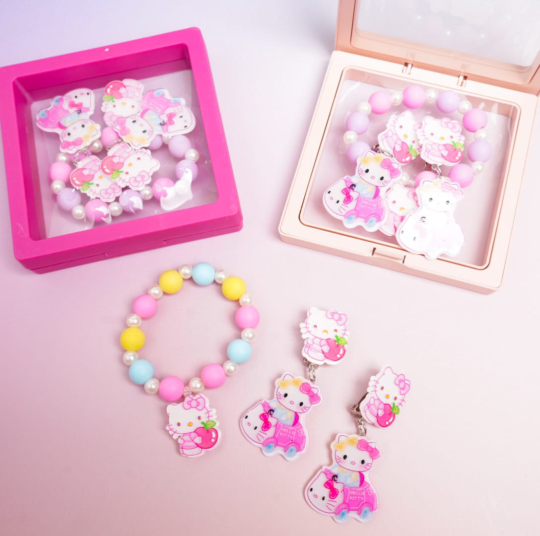 Hello Kitty Beaded - Box Jewelry Set