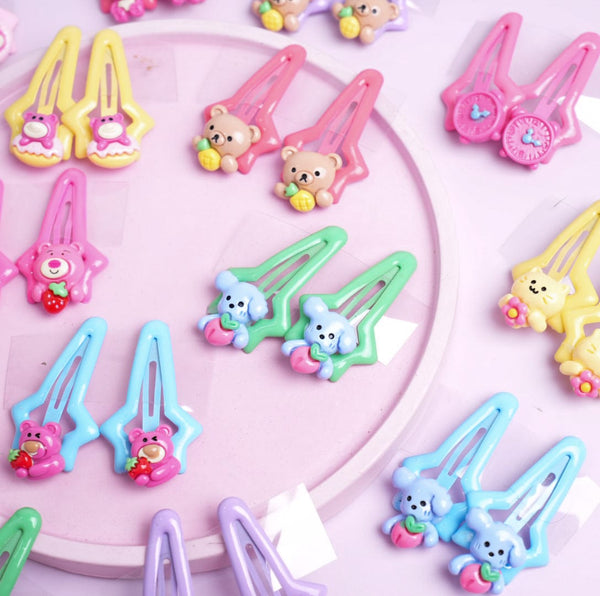 Cute Animals Star - Hair Clip Set of 2