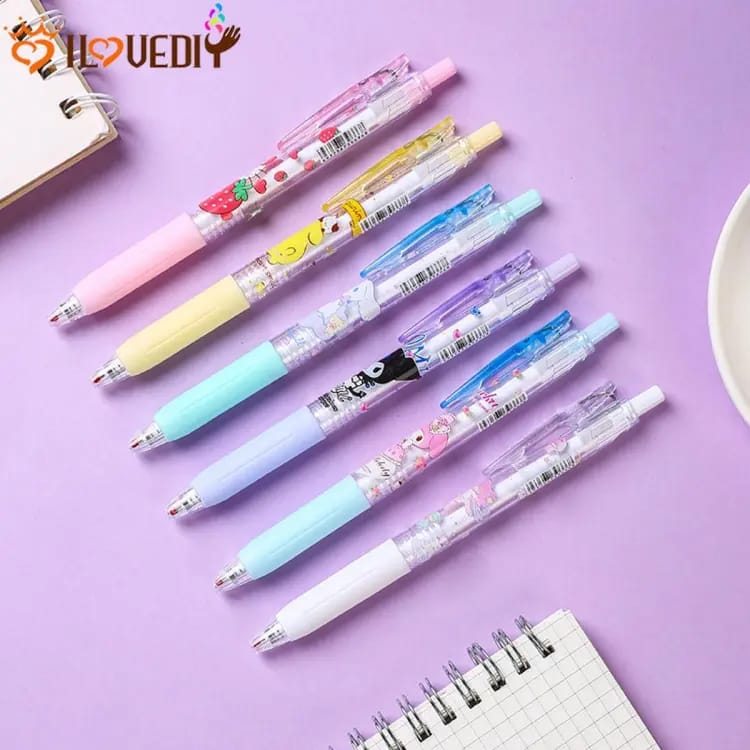 Sanrio Characters Press Gel Pen Set of 6 - Style 1